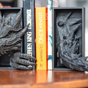 Sárkányos könyvtámasz - Dragon book nook, Otthon & Életmód, Dekoráció, Asztal és polc dekoráció, Könyvtámasz, , MESKA