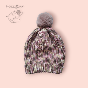 Cseresznyevirágzás gyapjú sapka - ruha & divat - sál, sapka, kendő - stóla - Meska.hu