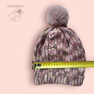 Cseresznyevirágzás gyapjú sapka - ruha & divat - sál, sapka, kendő - stóla - Meska.hu