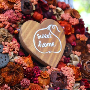 Sweet Home Autumn kopogtató (30cm) - Meska.hu