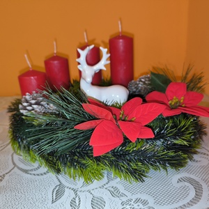 Karácsonyi, adventi asztali dísz (HMD004) - karácsony - adventi díszek - adventi asztaldísz - Meska.hu