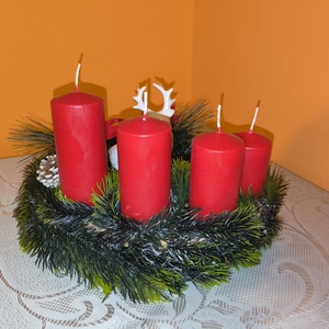 Karácsonyi, adventi asztali dísz (HMD004) - karácsony - adventi díszek - adventi asztaldísz - Meska.hu
