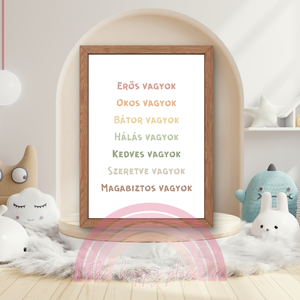 Edukációs Montessori kép / Fali dekoráció, falikép, táblakép / digitális, nyomat / A4, A3 / 2. - otthon & életmód - babaszoba, gyerekszoba - babaszoba kép - Meska.hu