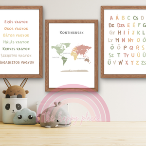 Edukációs Montessori kép / Fali dekoráció, falikép, táblakép / digitális, nyomat / A4, A3 / 2., Otthon & Életmód, Babaszoba, gyerekszoba, Babaszoba kép, Fotó, grafika, rajz, illusztráció, MESKA