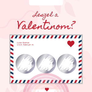 Valentin-napi kaparós sorsjegy 9. - otthon & életmód - papír, írószer - ajándékozás kellékei - ajándék sorsjegy - Meska.hu