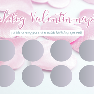 Valentin-napi kaparós sorsjegy 19. - otthon & életmód - papír, írószer - ajándékozás kellékei - ajándék sorsjegy - Meska.hu