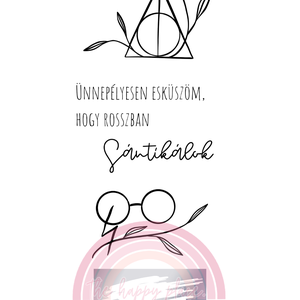 Kaparós kártya / Harry Potter 3. / Ajándék, születésnap, névnap, ünnep, céges / Kaparós sorsjegy - otthon & életmód - papír, írószer - ajándékozás kellékei - ajándék sorsjegy - Meska.hu