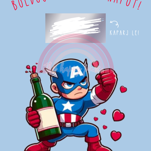 Marvel Kaparós 6. / Amerika Kapitány kártya / Ajándék, születésnap, névnap, ünnep, céges / Kaparós sorsjegy - otthon & életmód - papír, írószer - Meska.hu