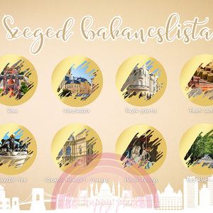 Szeged bakancslista / Kaparós kártya / Utazd körbe Magyarországot! - otthon & életmód - papír, írószer - ajándékozás kellékei - ajándék sorsjegy - Meska.hu