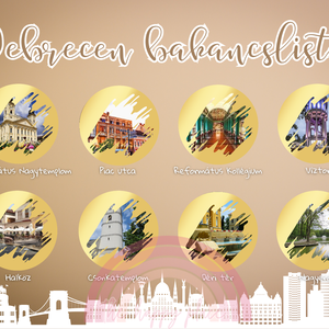 Sopron bakancslista / Kaparós kártya / Utazd körbe Magyarországot! - otthon & életmód - papír, írószer - ajándékozás kellékei - ajándék sorsjegy - Meska.hu