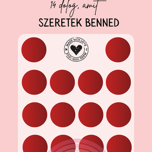 14 dolog, amit szeretek benned / kaparós kártya / Valentin-nap 1. - otthon & életmód - papír, írószer - ajándékozás kellékei - ajándék sorsjegy - Meska.hu