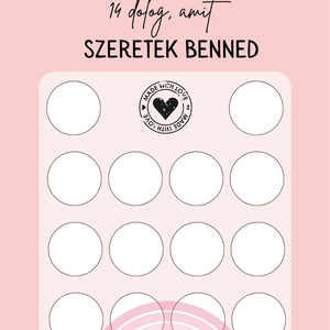 14 dolog, amit szeretek benned / kaparós kártya / Valentin-nap 1. - otthon & életmód - papír, írószer - ajándékozás kellékei - ajándék sorsjegy - Meska.hu