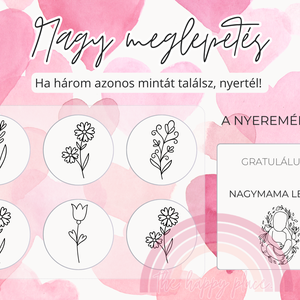 NAGYMAMA LESZEL! kaparós kártya :) / Baba bejelentő / Nagy meglepetés kaparós sorsjegy 1. - otthon & életmód - papír, írószer - ajándékozás kellékei - ajándék sorsjegy - Meska.hu