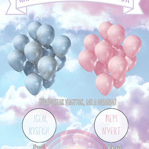 FIÚ VAGY LÁNY? kaparós kártya :) / Unokabejelentő / Babaváró buli / Gender reveal kaparós sorsjegy 1. - otthon & életmód - papír, írószer - ajándékozás kellékei - ajándék sorsjegy - Meska.hu