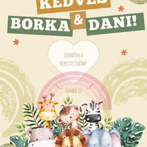 Keresztszülő felkérő kaparós kártya :) / Kaparós sorsjegy 2. - otthon & életmód - papír, írószer - ajándékozás kellékei - ajándék sorsjegy - Meska.hu