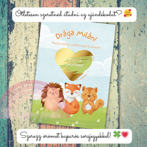 Kaparós kártya gyerekeknek :) / Születésnap, névnap, gyereknap / Ajándékkísérő, ajándék átadás/ Kaparós sorsjegy 3., Otthon & Életmód, Papír, írószer, Ajándékozás kellékei, Ajándék sorsjegy, Fotó, grafika, rajz, illusztráció, MESKA
