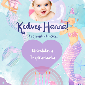 Kis hableányos kaparós kártya :) / Születésnap, névnap, gyereknap / Ajándékkísérő, ajándék átadás / Kaparós sorsjegy - otthon & életmód - papír, írószer - ajándékozás kellékei - ajándék sorsjegy - Meska.hu