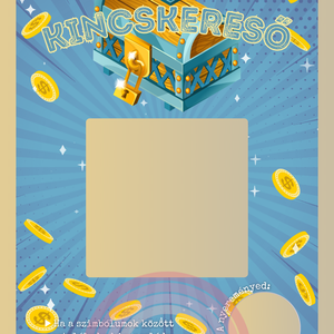 Kaparós kártya / Kincskereső / Ajándék, születésnap, névnap, ünnep, céges / Kaparós sorsjegy - otthon & életmód - papír, írószer - Meska.hu