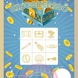 Kaparós kártya / Kincskereső / Ajándék, születésnap, névnap, ünnep, céges / Kaparós sorsjegy - otthon & életmód - papír, írószer - Meska.hu