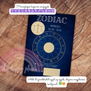 Horoszkópos kaparós kártya / Zodiac / Ajándék, születésnap, névnap, ünnep, céges / Kaparós sorsjegy, Otthon & Életmód, Papír, írószer, Ajándékozás kellékei, Ajándék sorsjegy, Fotó, grafika, rajz, illusztráció, MESKA