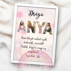 Anyák napi ajándék 9. / Meglepetés anyának, mamának, dédinek / Falikép, kollázs / digitális, nyomat / A4,A3, Otthon & Életmód, Dekoráció, Kép & Falikép, Poszter, Fotó, grafika, rajz, illusztráció, MESKA