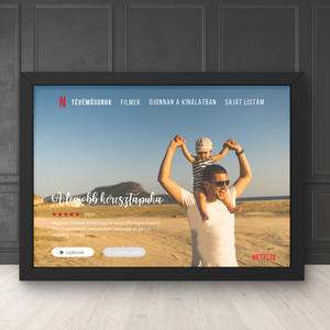 Netflix kép 5. / Apák napi ajándék / Apa,keresztapa,nagypapa / Fali dekoráció,falikép,kollázs / digitális,nyomat / A4,A3 - Meska.hu