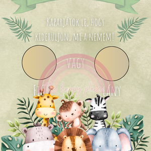 FIÚ VAGY LÁNY? kaparós kártya :) / Unokabejelentő / Babaváró buli / Gender reveal kaparós sorsjegy 4. - otthon & életmód - papír, írószer - ajándékozás kellékei - ajándék sorsjegy - Meska.hu