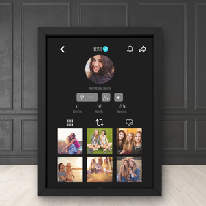 TikTok kép 1. / Születésnap, évforduló, esküvő, ajándék / Fali dekoráció, falikép, kollázs / digitális,nyomat / A4, A3 - otthon & életmód - dekoráció - kép & falikép - poszter - Meska.hu