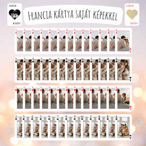 Esküvő vendégkönyv / Francia kártya / Póker / Fényképes kártyajáték / Egyedi kártyapakli - esküvő - emlék & ajándék - vendégkönyv - Meska.hu