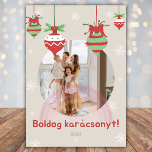 Karácsonyi kép 9. / Családi képkollázs / Fényképes falikép / Fali dekoráció, falikép / digitális, nyomat / A4, A3 - karácsony - karácsonyi lakásdekoráció - karácsonyi lakásdíszek - Meska.hu