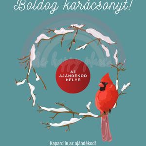 Karácsonyi kaparós kártya 1. / Ajándék, meglepetés / Kaparós sorsjegy / Karácsonyi ajándék - karácsony - karácsonyi ajándékozás - karácsonyi képeslap, üdvözlőlap, ajándékkísérő - Meska.hu