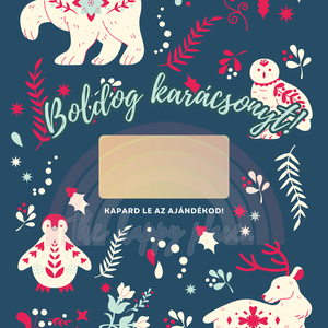 Karácsonyi kaparós kártya 4. / Ajándék, meglepetés / Kaparós sorsjegy / Karácsonyi ajándék - karácsony - karácsonyi ajándékozás - karácsonyi képeslap, üdvözlőlap, ajándékkísérő - Meska.hu