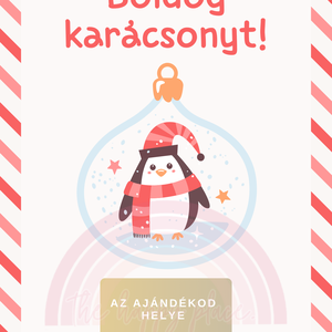 Karácsonyi kaparós kártya 10. / Ajándék, meglepetés / Kaparós sorsjegy / Karácsonyi ajándék - karácsony - karácsonyi ajándékozás - karácsonyi képeslap, üdvözlőlap, ajándékkísérő - Meska.hu