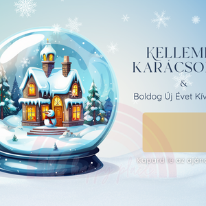 Karácsonyi kaparós kártya 32. / Ajándék, meglepetés / Kaparós sorsjegy / Karácsonyi ajándék - karácsony - karácsonyi ajándékozás - karácsonyi képeslap, üdvözlőlap, ajándékkísérő - Meska.hu