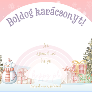 Karácsonyi kaparós kártya 33. / Ajándék, meglepetés / Kaparós sorsjegy / Karácsonyi ajándék - karácsony - karácsonyi ajándékozás - karácsonyi képeslap, üdvözlőlap, ajándékkísérő - Meska.hu
