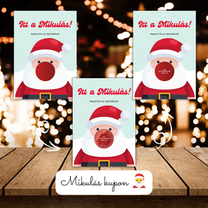 Mikulás kupon / Adventi kupon / Karácsonyi kupon / Ajándék, meglepetés / Kaparós sorsjegy / Karácsonyi ajándék 1. - karácsony - mikulás - mikulás ajándékok - Meska.hu