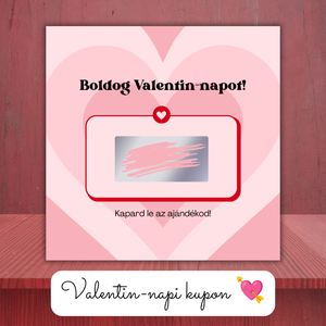Valentin-napi kupon 2. / Kaparós sorsjegy / Valentin-napi ajándék , Otthon & Életmód, Papír írószer, Ajándékozás kellékei, Ajándék sorsjegy, Fotó, grafika, rajz, illusztráció, MESKA