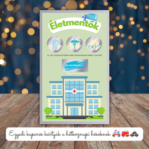 Mentős/orvosos kaparós kártya :)  / Születésnap, névnap, céges, legénybúcsú, lánybúcsú / Baba bejelentő / Ajándék átadó - Meska.hu