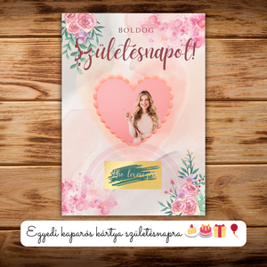 Boldog születésnapot! / Egyedi kaparós kártya / Ajándék, születésnap, névnap, ünnep, céges / Kaparós sorsjegy 5. - otthon & életmód - papír, írószer - ajándékozás kellékei - ajándék sorsjegy - Meska.hu