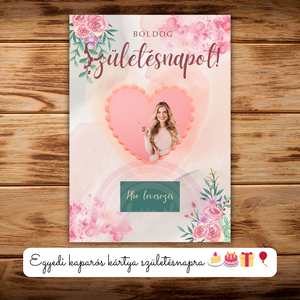 Boldog születésnapot! / Egyedi kaparós kártya / Ajándék, születésnap, névnap, ünnep, céges / Kaparós sorsjegy 5. - otthon & életmód - papír, írószer - ajándékozás kellékei - ajándék sorsjegy - Meska.hu