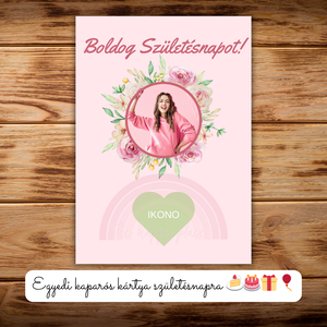 Boldog születésnapot! / Egyedi kaparós kártya / Ajándék, születésnap, névnap, ünnep, céges / Kaparós sorsjegy 7. - otthon & életmód - papír, írószer - ajándékozás kellékei - ajándék sorsjegy - Meska.hu
