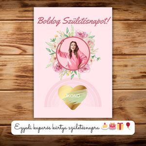 Boldog születésnapot! / Egyedi kaparós kártya / Ajándék, születésnap, névnap, ünnep, céges / Kaparós sorsjegy 7. - otthon & életmód - papír, írószer - ajándékozás kellékei - ajándék sorsjegy - Meska.hu
