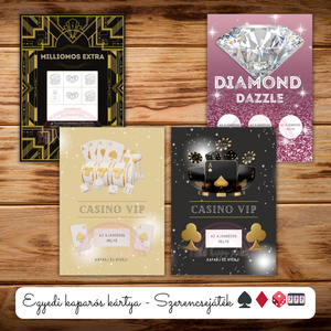 Szerencsejáték ihlette egyedi kaparós sorsjegy :) / Ajándék, születésnap, névnap, ünnep, céges - otthon & életmód - papír, írószer - ajándékozás kellékei - ajándék sorsjegy - Meska.hu