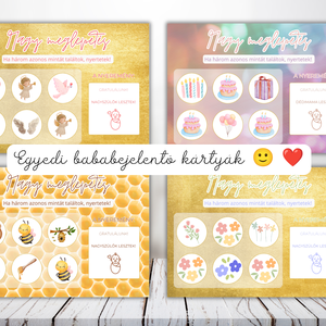 Egyedi megrendelés :) / Baba bejelentő / Nagy meglepetés kaparós sorsjegyek - Meska.hu