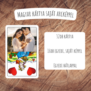 Saját képes magyar kártya / Egyedi kártyapakli / Születésnap, névnap, ballagás, lánybúcsú, legénybúcsú, céges ajándék - játék & sport - táblajáték és kártyajáték - kártya - Meska.hu