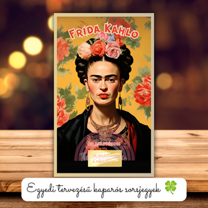 Kaparós kártya :) / Frida Kahlo / Művészet / Meglepetés ajándékátadó / Egyedi kaparós sorsjegy - Meska.hu