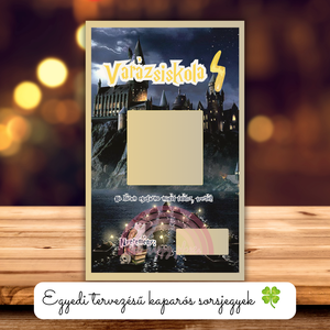 Kaparós kártya :) / Roxfort Varázsiskola / Harry Potter ihlette képeslap / Meglepetés kaparós sorsjegy - otthon & életmód - papír, írószer - ajándékozás kellékei - képeslap, üdvözlőlap - Meska.hu
