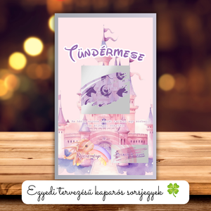Kaparós kártya :) / Tündérmese / Disney ihlette ajándék átadó / Meglepetés kaparós sorsjegy - Meska.hu