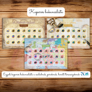 Kaparós bakancslista / Világtérkép / Utazd körbe a világot! / A4 nyomat / 2. - otthon & életmód - dekoráció - kép & falikép - poszter - Meska.hu