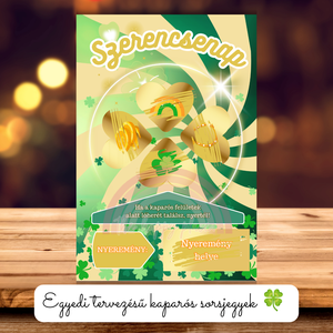 Szerencsenap kaparós sorsjegy :) / Ajándék, születésnap, névnap, ünnep, céges - Meska.hu